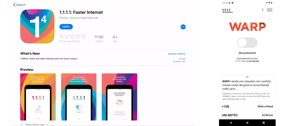 Hướng dẫn cài đặt ứng dụng VPN 1.1.1.1 trên Google Play